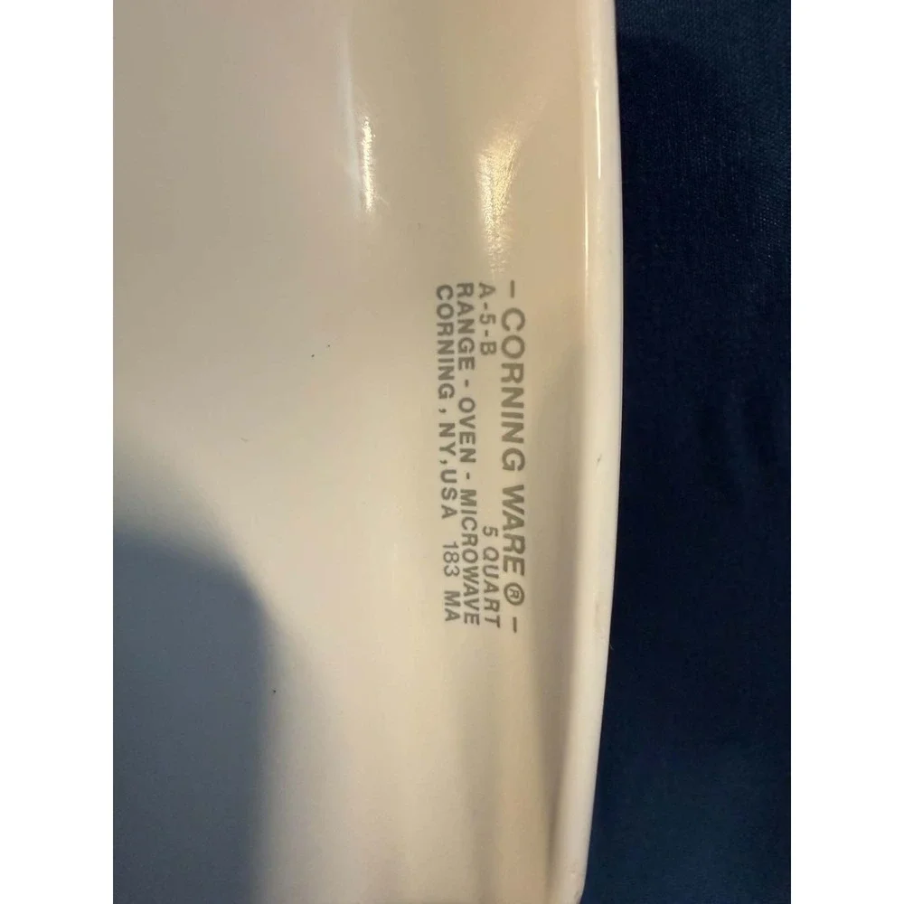 VINTAGE CORNING WARE SPICE OF LIFE 5 QT A-5-B EMBOSSED STAMPED COLLECTIBLE DISH